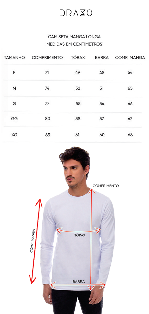 Camiseta Manga Longa Básica Masculina - Bege